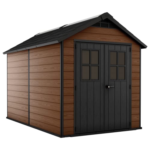 Keter Newton 7 x 11ft Double Door Outdoor Apex Plastic Garden Shed